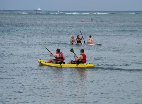 Ocean Kayaking in Wakiki