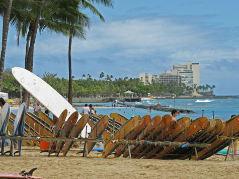 Beaches in Waikiki Hawaii and Region
