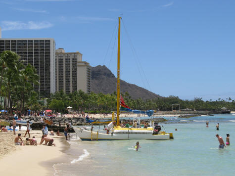 Sailing in Waikiki Hawaii